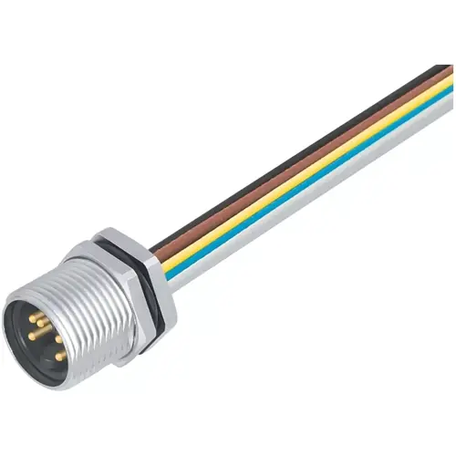 Einbaustecker, 7/8", 4-polig, Litzenanschluss, Schraubverriegelung, gerade, 09 2449 100 04 Direkt Vom Hersteller