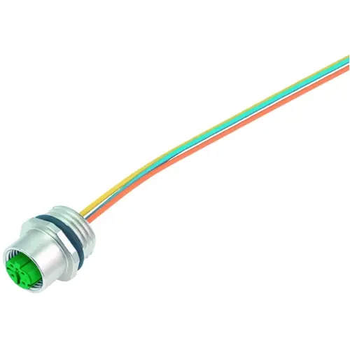 Bestseller Einbaubuchse, M12, 4-polig, Litzenanschluss, Schraubverriegelung, gerade, 76 0136 0011 00404-0200