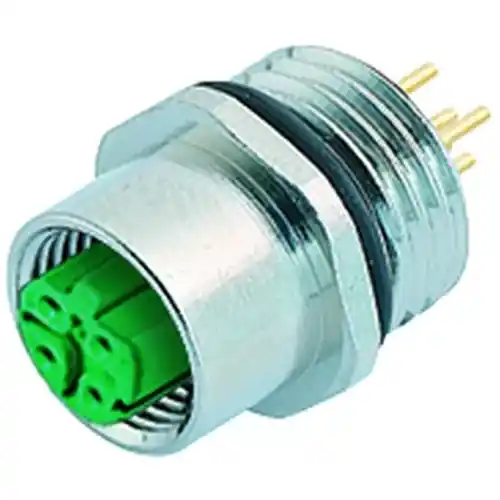 Einbaubuchse, M12, 4-polig, THT, Schraubverriegelung, gerade, 86 0136 0000 00404 Kracherpreis