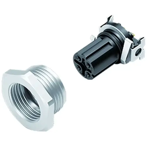 Einbaubuchse, M12, 4-polig, SMD, Schraubverriegelung, gerade, 99 3732 402 04 Preis Gesenkt