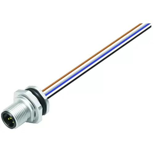 Schneller Versand Einbaustecker, M12, 5-polig, Litzenanschluss, Schraubverriegelung, gerade, 76 2631 1111 00005-0200