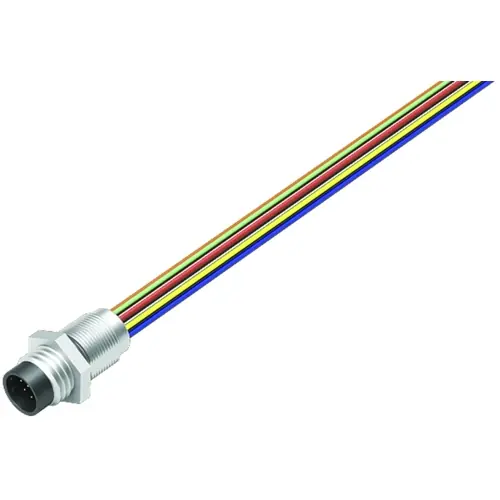 Mega-Angebot Einbaustecker, M8, 12-polig, Litzenanschluss, Schraubverriegelung, gerade, 76 6019 0118 00012-0200