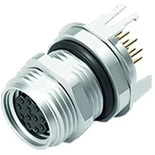 Solange Der Vorrat Reicht Einbaubuchse, M8, 12-polig, THT, Schraubverriegelung, gerade, 86 6618 1120 00012