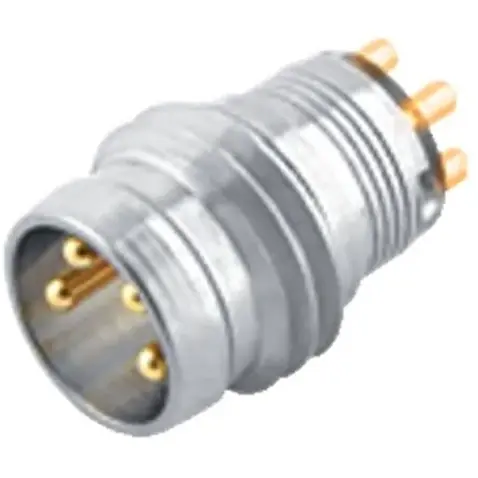 Einbaustecker, M8, 3-polig, THT, Schraubverriegelung, gerade, 86 6819 0000 00703 Highlight