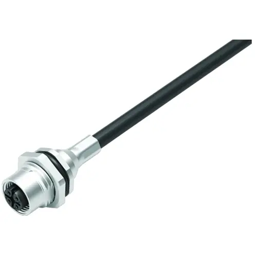 Billig Einbaubuchse, M12, 5-polig, Kabelanschluss, Schraubverriegelung, gerade, 70 3442 288 05