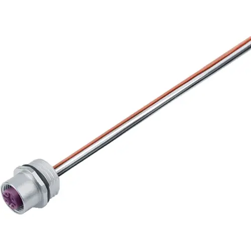 Schneller Versand Einbaubuchse, M12, 4-polig, Litzenanschluss, Schraubverriegelung, gerade, 76 0232 0011 00104-0200