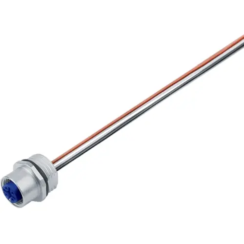 Zertifiziert Einbaubuchse, M12, 5-polig, Litzenanschluss, Schraubverriegelung, gerade, 76 0232 0011 00605-0200