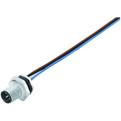 Einbaustecker, M12, 4-polig, Litzenanschluss, Schraubverriegelung, gerade, 76 0631 1015 00004-0200 Top-Angebot