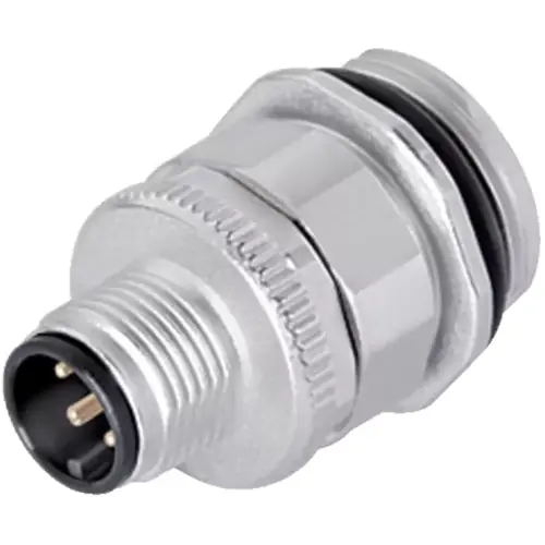 Bestpreis Einbaustecker, M12, 4-polig, Schraubanschluss, Schraubverriegelung, gerade, 86 0431 0003 00004