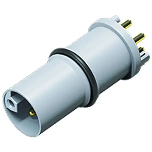 Top-Angebot Einbaustecker, M12, 4-polig + FE, THR, Schraubverriegelung, gerade, 09 0641 100 05