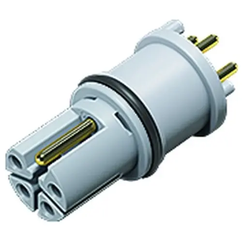 Direktkauf Einbaubuchse, M12, 4-polig + FE, THR, Schraubverriegelung, gerade, 09 0642 100 05