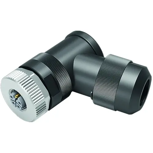 Neue Kollektion Kupplung, M12, 4-polig + FE, Schraubanschluss, Schraubverriegelung, abgewinkelt, 99 0640 58 05