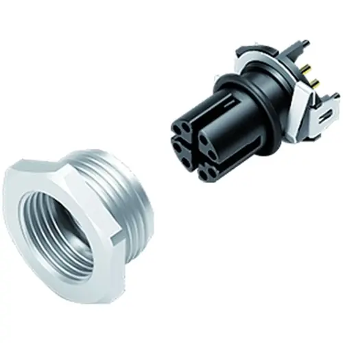 Einbaubuchse, M12, 8-polig, SMD, Schraubverriegelung, gerade, 99 3782 402 08 Expressversand