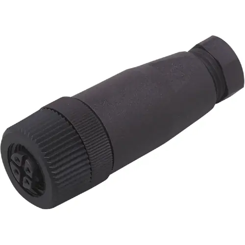 Schneller Versand Kupplung, M12, 4-polig, Schraubanschluss, gerade, E10109