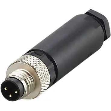 Stecker, M8, 3-polig, Schraubanschluss, gerade, E10919 Markenprodukt