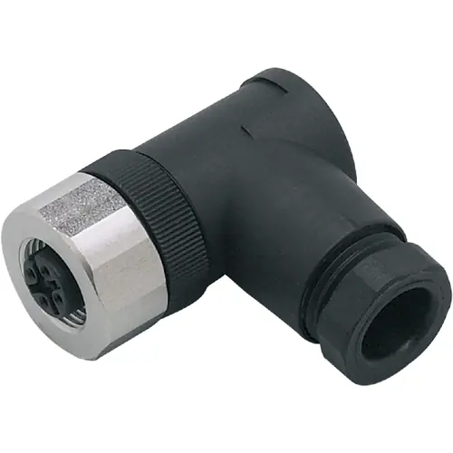 Must-Have Kupplung, M12, 4-polig, Schraubanschluss, abgewinkelt, E11252