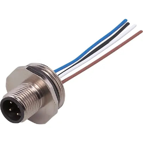 Letzte Chance Einbaustecker, M12, 4-polig, gerade, E11293