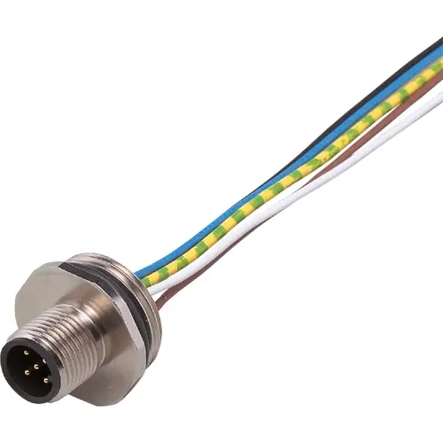 Einbaustecker, M12, 5-polig, gerade, E11315 Sichere Zahlung