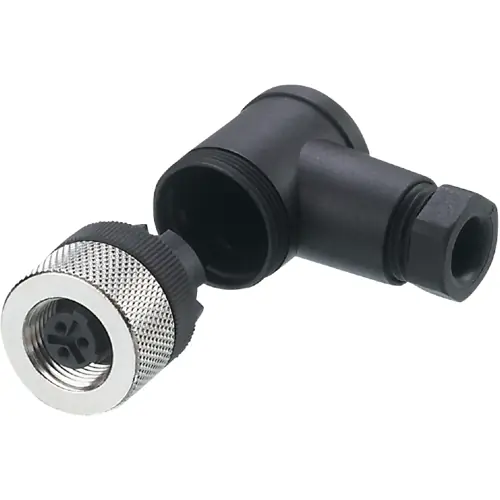 Kupplung, M12, 3-polig, Schraubanschluss, abgewinkelt, E11764 Kostenloser Versand