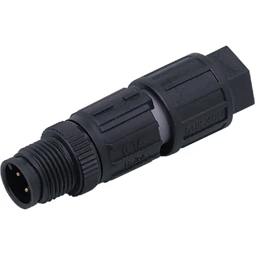 Stecker, M12, 4-polig, gerade, E11840 Echt