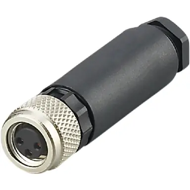 Markenprodukt Kupplung, M8, 3-polig, Schraubanschluss, gerade, E12357