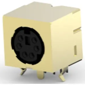 Einbaubuchse, 6-polig, Lötkelch, Push-Pull, abgewinkelt, 5749180-1 Gratis Versand