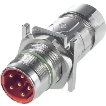 Top-Seller Einbaustecker, 6-polig, Crimpanschluss, gerade, 73000021