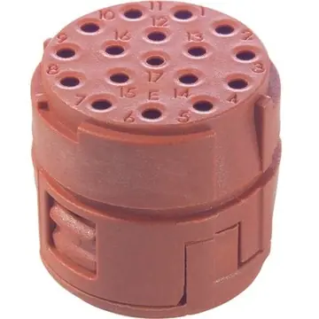 Neue Ware Kontakteinsatz, 17-polig, Crimpanschluss, gerade, 44420130