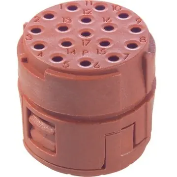 Online Kaufen Kontakteinsatz, 17-polig, Crimpanschluss, gerade, 44420135