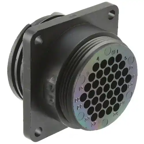 Buchsengehäuse, 37-polig, Crimpanschluss, Schraubverriegelung, gerade, 206151-1 Neue Ware