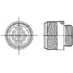 Buchsengehäuse, 14-polig, Crimpanschluss, Schnappverriegelung, gerade, 213650-1 Preis Gesenkt