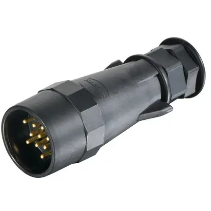 Sichere Zahlung Stecker, 13-polig, Crimpanschluss, gerade, 09580131011