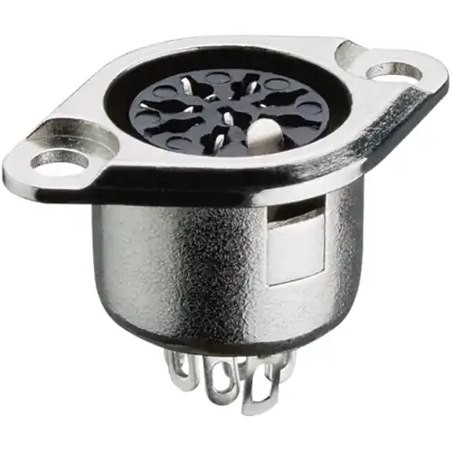 Preisreduziert Einbaubuchse, 4-polig, Lötkelch, gerade, 0103 04