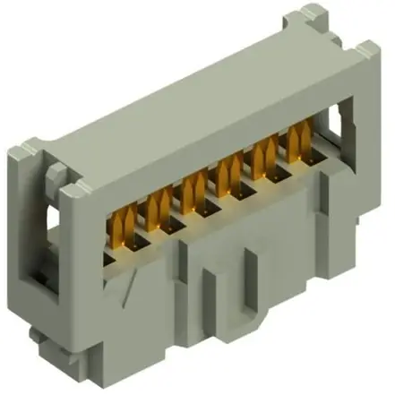 Aktuell Buchsenleiste, 14-polig, RM 2.54 mm, gerade, grau, 10007455