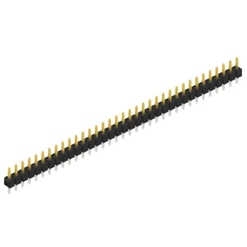 Stiftleiste, 35-polig, RM 2.54 mm, gerade, schwarz, 10047996 Kostenfreie Lieferung