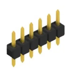 Stiftleiste, 6-polig, RM 2.54 mm, gerade, schwarz, 10047907 Bestpreis