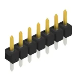 Sale Stiftleiste, 7-polig, RM 2.54 mm, gerade, schwarz, 10047911