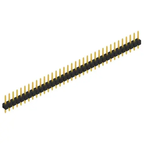 Stiftleiste, 35-polig, RM 2.54 mm, gerade, schwarz, 10048121 Zertifiziert