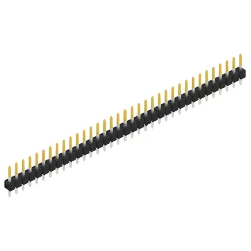 Nur Für Kurze Zeit Stiftleiste, 35-polig, RM 2.54 mm, gerade, schwarz, 10048122