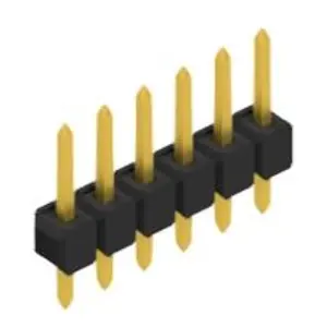 Stiftleiste, 6-polig, RM 2.54 mm, gerade, schwarz, 10048023 Heißes Angebot