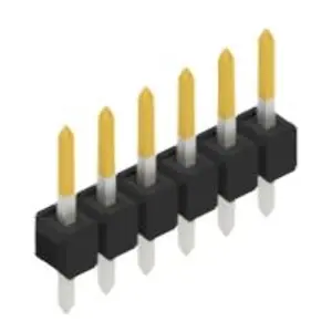 Stiftleiste, 6-polig, RM 2.54 mm, gerade, schwarz, 10048025 Saisonangebot