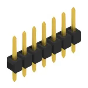 Preisknaller Stiftleiste, 7-polig, RM 2.54 mm, gerade, schwarz, 10048027