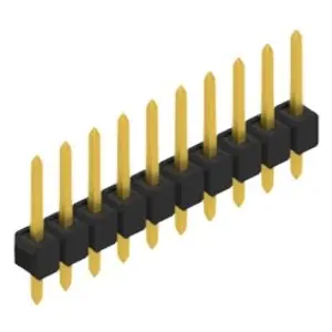 Stiftleiste, 10-polig, RM 2.54 mm, gerade, schwarz, 10048167 Rabatt