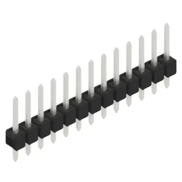 Sonderangebot Stiftleiste, 13-polig, RM 2.54 mm, gerade, schwarz, 10048181
