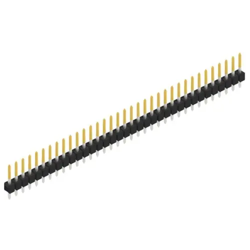 Bestseller Stiftleiste, 35-polig, RM 2.54 mm, gerade, schwarz, 10048253