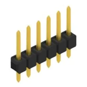 Kostenloser Rückversand Stiftleiste, 6-polig, RM 2.54 mm, gerade, schwarz, 10048150