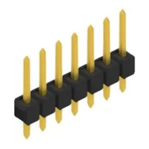 Stiftleiste, 7-polig, RM 2.54 mm, gerade, schwarz, 10048154 Heißes Angebot