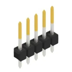 Stiftleiste, 5-polig, RM 2.54 mm, gerade, schwarz, 10048276 Jetzt Bestellen