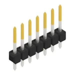 Sofort Bestellen Stiftleiste, 7-polig, RM 2.54 mm, gerade, schwarz, 10048284