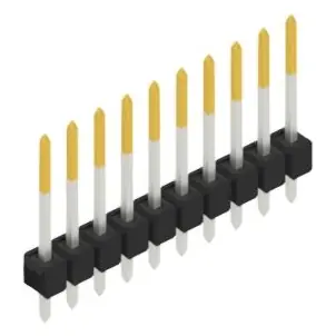 Stiftleiste, 10-polig, RM 2.54 mm, gerade, schwarz, 10048415 Direkt Vom Hersteller